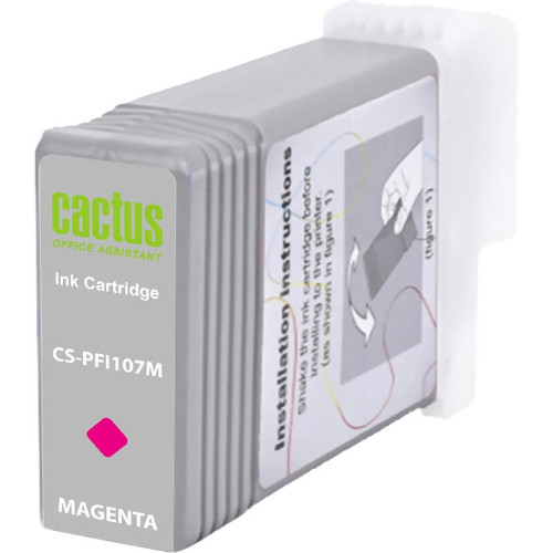 -/ Картридж струйный Cactus CS-PFI107M пурпурный (130мл) для Canon IP iPF670/iPF680/iPF685/iPF770/iPF78