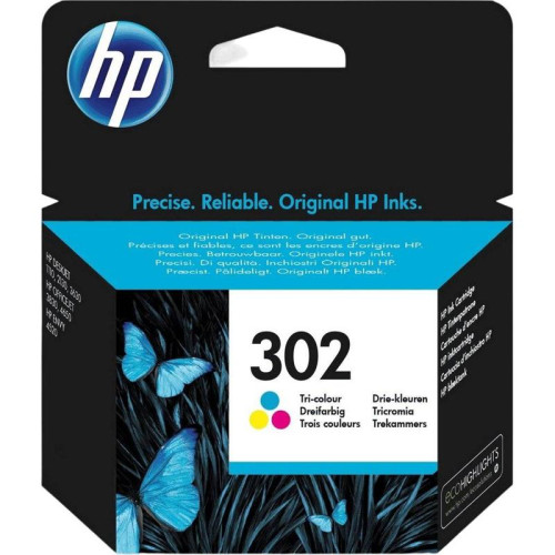 Струйный картридж HP 302 многоцветный, 150 стр.