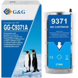 Струйный картридж G&G GG-C9371A голубой, 130 мл, для HP HP Designjet T610/T770/T790 ePrinter/T1300 ePrinter/T1100/T1100PS/T1120/T1120PS/T1200/T1200PS/T1200HDMultifunction/T2300eMultifunction