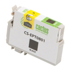-/ Картридж струйный Cactus CS-EPT0801 T0801 черный (11.4мл) для Epson Stylus PhotoP50/PX650/PX660/PX70