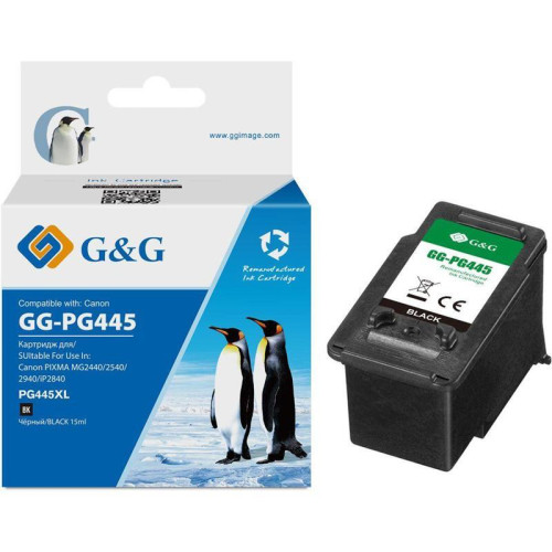 Струйный картридж G&G GG-PG445 черный, 180 стр., для Canon PIXMA MG2440/2540/2940