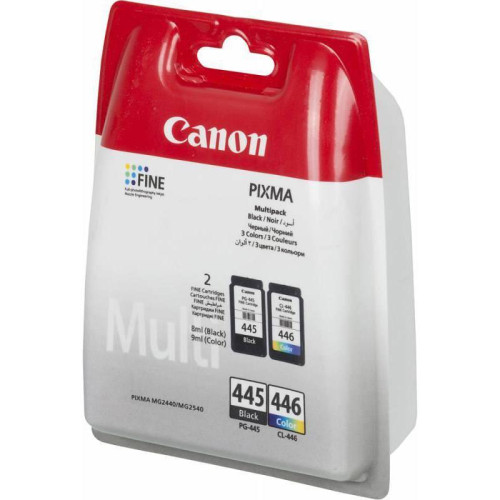 Набор картриджей Canon PG-445/CL-446 многоцветный/черный, 180 стр., для Canon MG2440/MG2540 Набор картриджей Canon PG-445/CL-446 многоцветный/черный, 180 стр., для Canon MG2440/MG2540