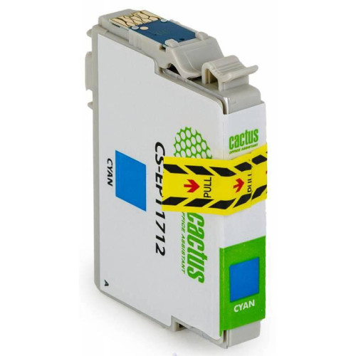 -/ Картридж струйный Cactus CS-EPT1712 17XL голубой (10мл) для Epson XP-33/103/203/207/303/306/403/406