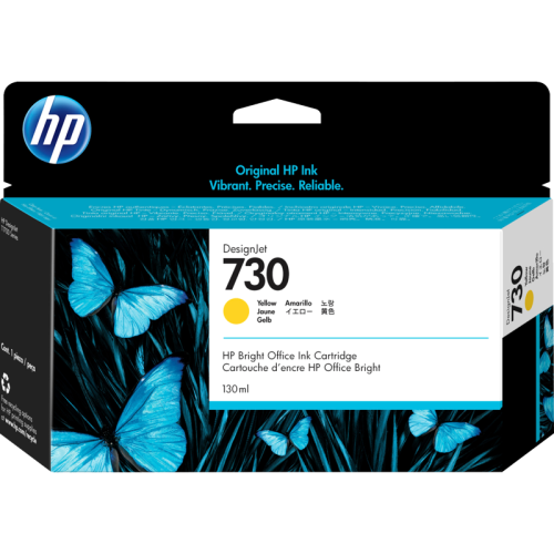 Картридж/ HP 730 130-ml Yellow Ink Cartridge