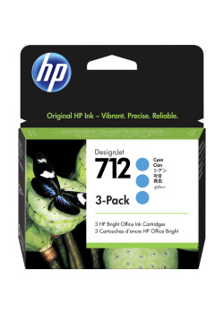 Набор картриджей/ HP 712 3-Pack 29-ml Cyan DesignJet Ink Cartridge