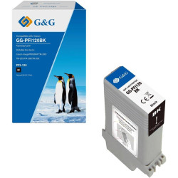 Картридж струйный G&G GG-PFI120BK PFI-120 BK черный пигментный (130мл) для Canon imagePROGRAF TM-200/205/300/305/250