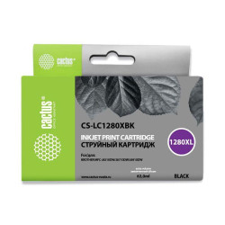 -/ Картридж струйный Cactus CS-LC1280XBK черный (62мл) для Brother MFC-J6510/6910DW