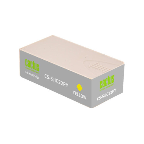 -/ Картридж струйный Cactus CS-SJIC22PY C33S020604 желтый (34мл) для Epson ColorWorks C3500