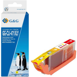Струйный картридж G&G GG-CLI-471XLY желтый, 10.8 мл, для Canon TS5040/MG5740/MG6840/MG7740