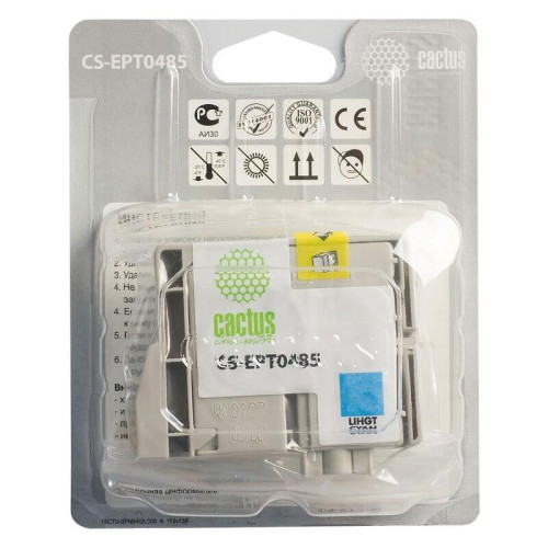 -/ Картридж струйный Cactus CS-EPT0485 светло-голубой (14.4мл) для Epson Stylus Photo R200/R220/R300/R3