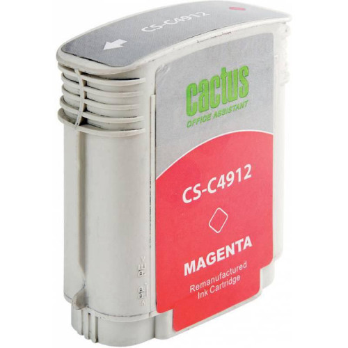 -/ Картридж струйный Cactus CS-C4912 №82 пурпурный (72мл) для HP DJ 500/800C -/ Картридж струйный Cactus CS-C4912 №82 пурпурный (72мл) для HP DJ 500/800C