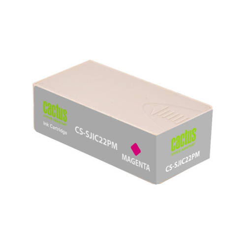 -/ Картридж струйный Cactus CS-SJIC22PM C33S020603 пурпурный (34мл) для Epson ColorWorks C3500 -/ Картридж струйный Cactus CS-SJIC22PM C33S020603 пурпурный (34мл) для Epson ColorWorks C3500