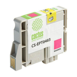-/ Картридж струйный Cactus CS-EPT0483 T0483 пурпурный (14.4мл) для Epson Stylus Photo R200/R220/R300/R