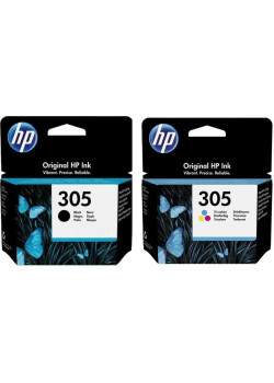 Струйный картридж HP 305 черный/голубой/пурпурный/желтый, 120 стр., для HP DeskJet 2300/2700/2730/4100/4134