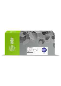 -/ Картридж струйный Cactus CS-EPT9651 T9651 черный (187мл) для Epson WorkForce Pro WF-M5299DW/M5799DWF