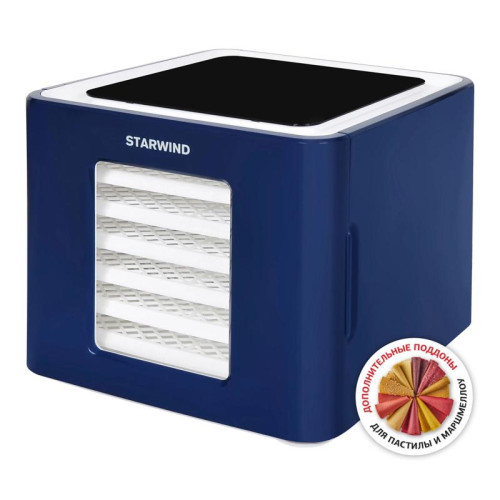 Сушка для фруктов и овощей Starwind SFD9534 12под. 400Вт синий