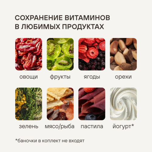 Сушка для фруктов и овощей Rondell RDE-1750 650Вт черный