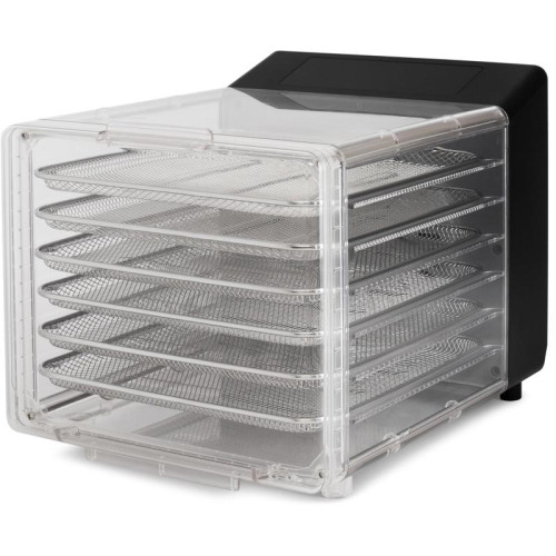 Сушка для фруктов и овощей Hyundai HYFD-8800 12под. 600Вт черный