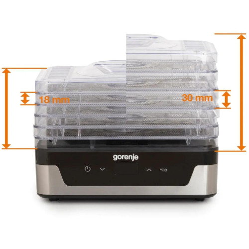 Сушка для фруктов и овощей Gorenje FDK400DE 5под. 240Вт нержавеющая сталь Сушка для фруктов и овощей Gorenje FDK400DE 5под. 240Вт нержавеющая сталь