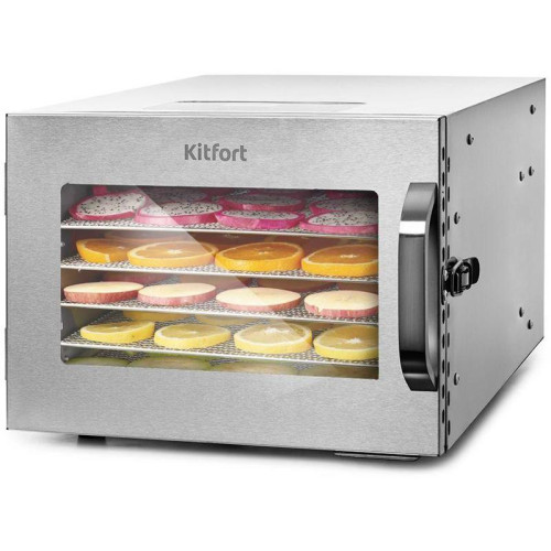 Сушка для фруктов и овощей Kitfort KT-1917 6под. 400Вт нержавеющая сталь