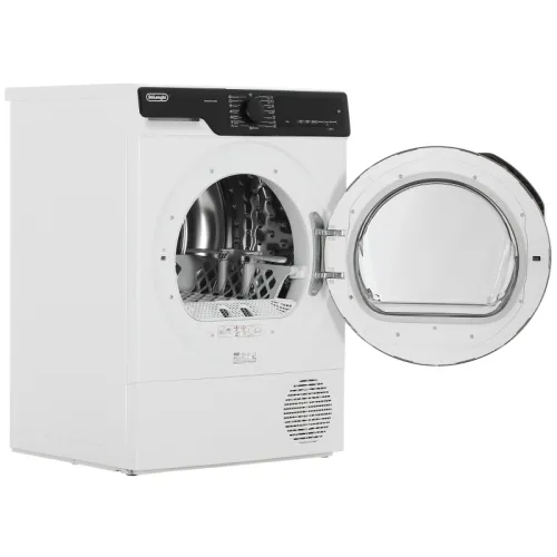 Сушильная машина Delonghi/ Сушильная машина Delonghi, глубина 56.3 см, тепловой насос, 8 кг, 15 программ, цвет белый