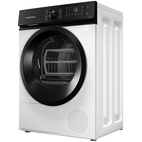 Сушильная машина Kuppersberg/ Сушильная машина Kuppersberg, High-Tech, ВхШхГ 85х59.5х53.5 см, загрузка 7 кг, 16 программ, тепловой насос, отсрочка старта, комбинированное управление, защита от сминания, энергоэффективность А++, цвет белый
