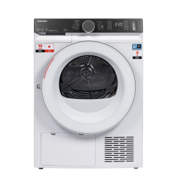 Сушильная машина Toshiba/ Сушильная машина Toshiba, ВхШхГ 845х595х640 мм, 9 кг, 12 программ, тепловой насос Heat Pump, инверторный мотор, обработка УФ, электронное/Touch-панель управление, подсветка барабана, двойной ворсовый фильтр, Wi-Fi, энергоэффектив