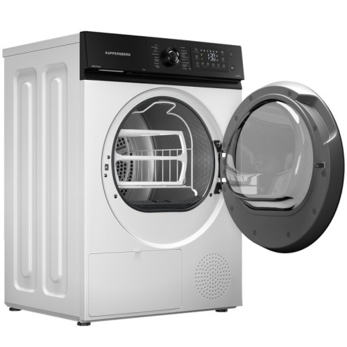 Сушильная машина Kuppersberg/ Сушильная машина Kuppersberg, High-Tech, ВхШхГ 85х59.5х53.5 см, загрузка 7 кг, 16 программ, тепловой насос, отсрочка старта, комбинированное управление, защита от сминания, энергоэффективность А++, цвет белый