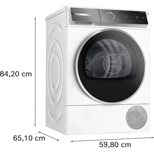 Сушильная машина Bosch Serie 8 WQB246CNBY пан.англ. макс.загр.:9кг белый