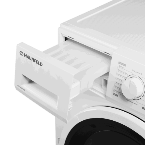 Сушильная машина MFDM168WHE Сушильная машина MAUNFELD MFDM168WHE, отдельностоящая, фронтальная, 16 режимов, максимальная загрузка 8 кг, электронное управление, сушка по влажности, защита от детей, пауза, подсветка барабана, антисмятие, датчик влажности, д