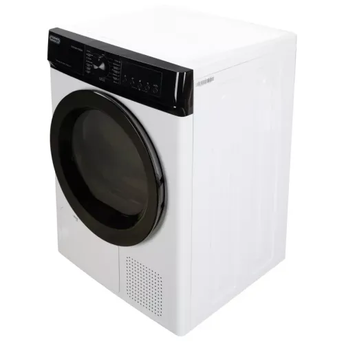 Сушильная машина Delonghi/ Сушильная машина Delonghi, глубина 59 см, тепловой насос, загрузка 8 кг, 15 программ, электронное управление, индикация заполнения фильтра, 3 уровня сушки, отсрочка запуска, энергоэффективность А++, цвет белый Сушильная машина Delonghi/ Сушильная машина Delonghi, глубина 59 см, тепловой насос, загрузка 8 кг, 15 программ, электронное управление, индикация заполнения фильтра, 3 уровня сушки, отсрочка запуска, энергоэффективность А++, цвет белый