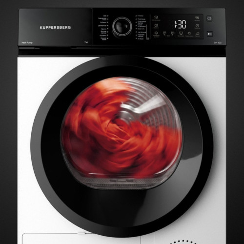 Сушильная машина Kuppersberg/ Сушильная машина Kuppersberg, High-Tech, ВхШхГ 85х59.5х53.5 см, загрузка 7 кг, 16 программ, тепловой насос, отсрочка старта, комбинированное управление, защита от сминания, энергоэффективность А++, цвет белый