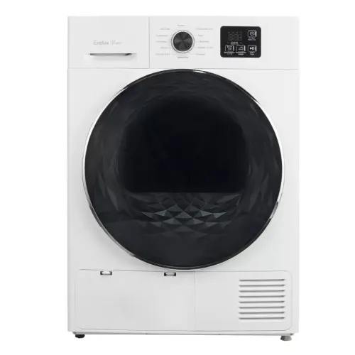 Отдельностоящая сушильная машина EVELUX, электронное управление, дисплей, загрузка 8 кг, 12 программ, 