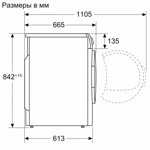 Serie 8, 9 кг, cушильная машина с тепловым насосом, A++, AutoDry , Сушка по времени и остаточной влажности, большой многофункциональный LED дисплей, барабан из нержавеющей стали, внутренняя LED-подсветка. Система SensitiveDrying