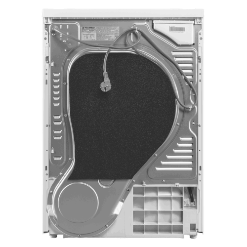 Сушильная машина MFDM168WHE Сушильная машина MAUNFELD MFDM168WHE, отдельностоящая, фронтальная, 16 режимов, максимальная загрузка 8 кг, электронное управление, сушка по влажности, защита от детей, пауза, подсветка барабана, антисмятие, датчик влажности, д