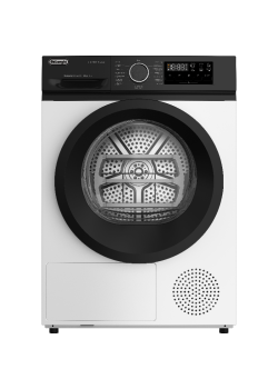 Сушильная машина Delonghi/ Сушильная машина Delonghi, глубина 61.7 см, тепловой насос, загрузка 10 кг, 15 программ, электронное управление, LED дисплей, индикация заполнения фильтра, 4 уровня сушки, подсветка барабана, отсрочка запуска, защита от сминания