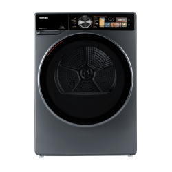 Сушильная машина Toshiba/ Сушильная машина Toshiba, ВхШхГ 850х590х680 мм, 10 кг, 12 программ, тепловой насос Heat Pump, инверторный мотор, обработка УФ, электронное/Touch-панель управление, подсветка барабана, двойной ворсовый фильтр, Wi-Fi, энергоэффекти