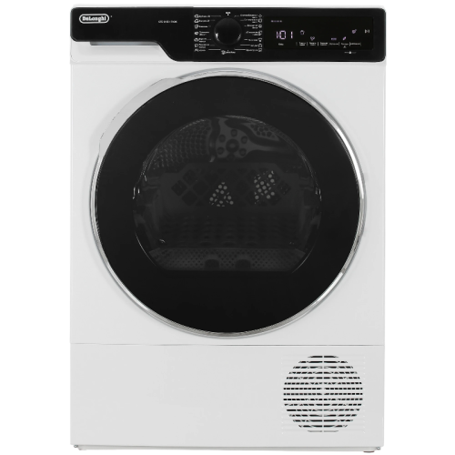 Сушильная машина Delonghi/ Сушильная машина Delonghi, глубина 56.3 см, тепловой насос, 8 кг, 15 программ, цвет белый