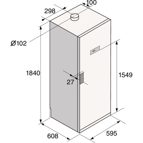 Сушильный шкаф ASKO/ Арт. 746862 ; Сушильный шкаф ASKO, вентиляционный, высота 184 см, цвет черный графит