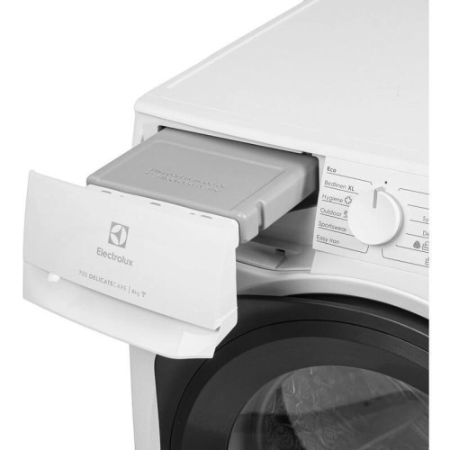 Сушильный барабан ELECTROLUX/ Сушильный барабан с тепловым насосом,  Глубина, см: 63.8, Цвет: белый, Максимальная загрузка белья (кг): 8, 12 программ, инверторный мотор,панель управления на английском языке