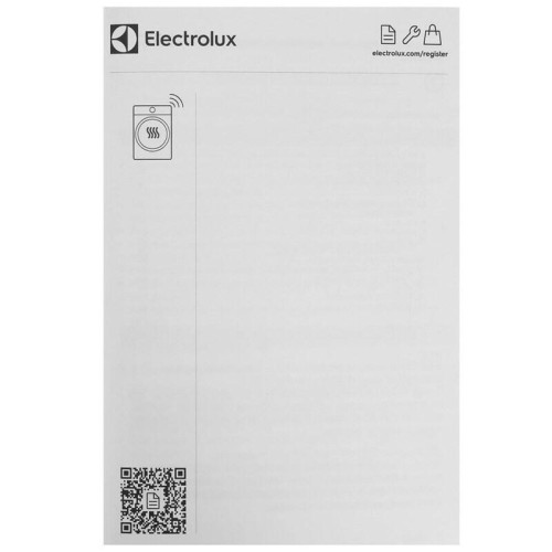 Сушильный барабан ELECTROLUX/ Сушильный барабан с тепловым насосом,  Глубина, см: 63.8, Цвет: белый, Максимальная загрузка белья (кг): 8, 12 программ, инверторный мотор,панель управления на английском языке