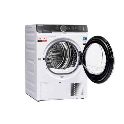 Сушильная машина Toshiba/ Сушильная машина Toshiba, ВхШхГ 845х595х640 мм, 9 кг, 12 программ, тепловой насос Heat Pump, инверторный мотор, обработка УФ, электронное/Touch-панель управление, подсветка барабана, двойной ворсовый фильтр, Wi-Fi, энергоэффектив