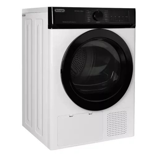 Сушильная машина Delonghi/ Сушильная машина Delonghi, глубина 59 см, тепловой насос, загрузка 8 кг, 15 программ, электронное управление, индикация заполнения фильтра, 3 уровня сушки, отсрочка запуска, энергоэффективность А++, цвет белый Сушильная машина Delonghi/ Сушильная машина Delonghi, глубина 59 см, тепловой насос, загрузка 8 кг, 15 программ, электронное управление, индикация заполнения фильтра, 3 уровня сушки, отсрочка запуска, энергоэффективность А++, цвет белый