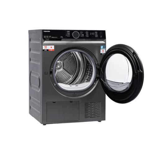 Сушильная машина Toshiba/ Сушильная машина Toshiba, ВхШхГ 845х595х640 мм, 9 кг, 12 программ, тепловой насос Heat Pump, инверторный мотор, обработка УФ, электронное/Touch-панель управление, подсветка барабана, двойной ворсовый фильтр, Wi-Fi, энергоэффектив
