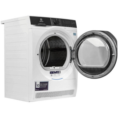 Сушильный барабан ELECTROLUX/ Сушильный барабан с тепловым насосом,SteamCare,глубина, см: 63.8, Цвет: белый, Максимальная загрузка белья (кг): 9, 12 программ, инверторный мотор,панель управления на английском языке