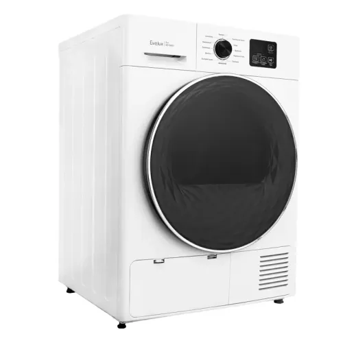 Отдельностоящая сушильная машина EVELUX, электронное управление, дисплей, загрузка 8 кг, 12 программ, 