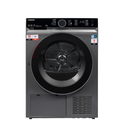 Сушильная машина Toshiba/ Сушильная машина Toshiba, ВхШхГ 845х595х640 мм, 9 кг, 12 программ, тепловой насос Heat Pump, инверторный мотор, обработка УФ, электронное/Touch-панель управление, подсветка барабана, двойной ворсовый фильтр, Wi-Fi, энергоэффектив