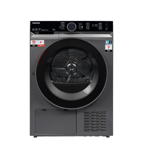 Сушильная машина Toshiba/ Сушильная машина Toshiba, ВхШхГ 845х595х640 мм, 9 кг, 12 программ, тепловой насос Heat Pump, инверторный мотор, обработка УФ, электронное/Touch-панель управление, подсветка барабана, двойной ворсовый фильтр, Wi-Fi, энергоэффектив