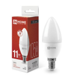 Лампа светодиодная/ Лампа светодиодная LED-СВЕЧА-VC 11Вт 230В Е14 4000К 1050Лм IN HOME