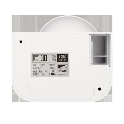 Датчик движения/ Датчик движения PMS-IR 009 1200 Вт 180 градусов 12м IP44 WH Датчик движения/ Датчик движения PMS-IR 009 1200 Вт 180 градусов 12м IP44 WH